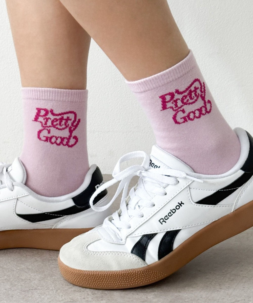 WEGO ラメロゴソックス 