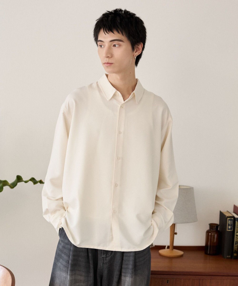 WEGO ルーズシルエットボックスシャツ（LS） 