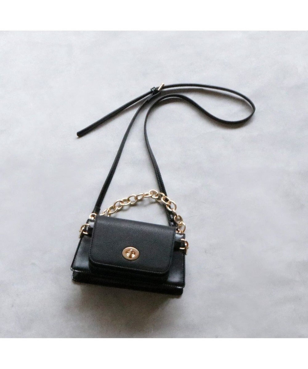 UNBILLION カシュカシュ cachecache / チェーンミニバッグ2個セットショルダー 