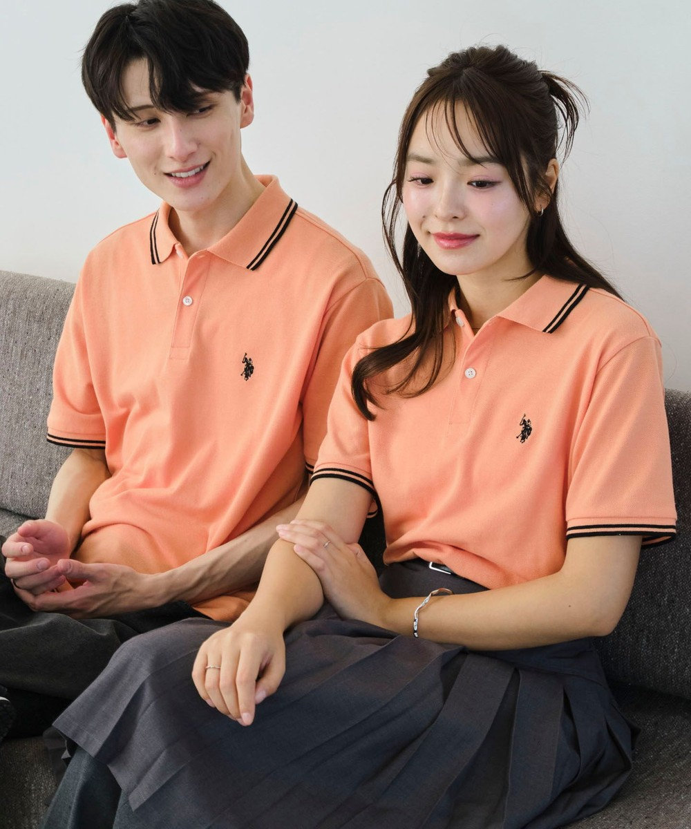 WEGO 【26年春夏新カラー登場/ユニセックス着用ITEM/SMLサイズ展開】U.S. POLO ASSN.別注ラインポロシャツ