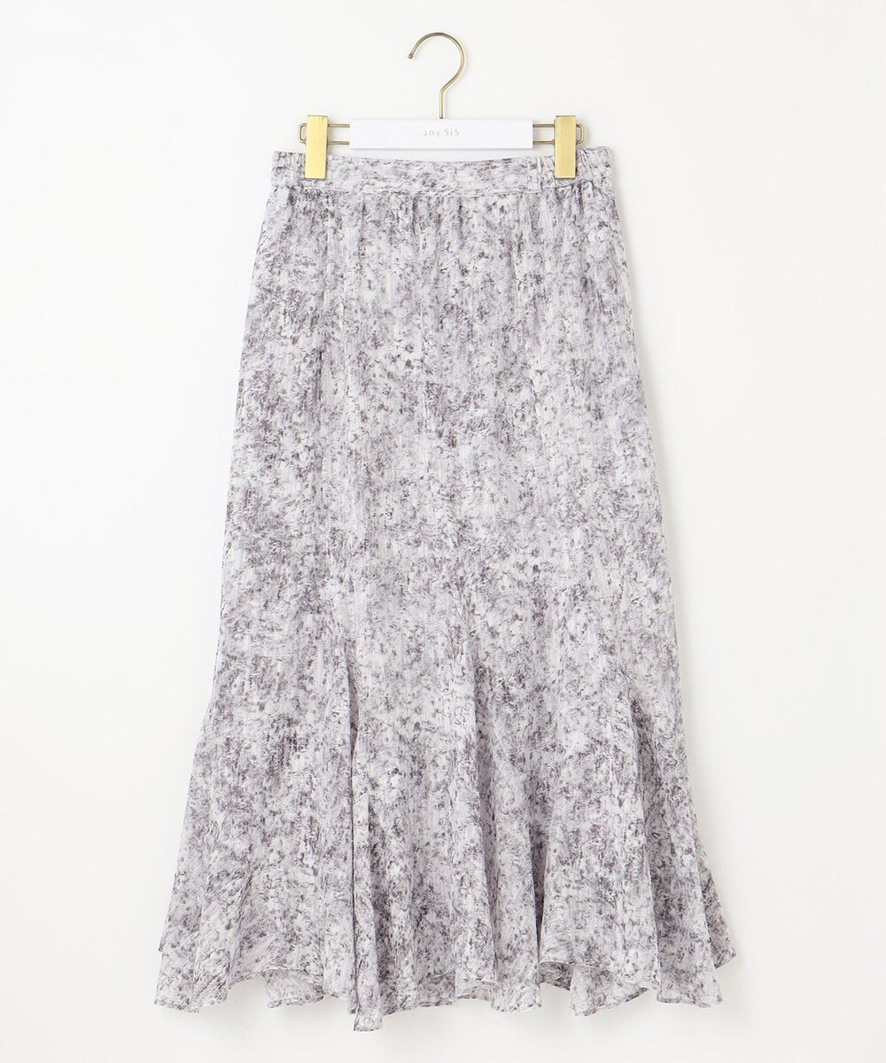 ANY SIS 【2SET】コンパクトトップス×ミスティプリントスカート セットアップ 