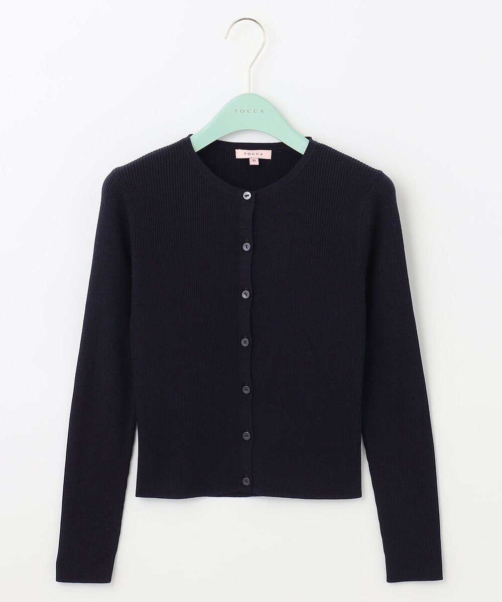 TOCCA 【洗える】SILK RIB CARDIGAN カーディガン 
