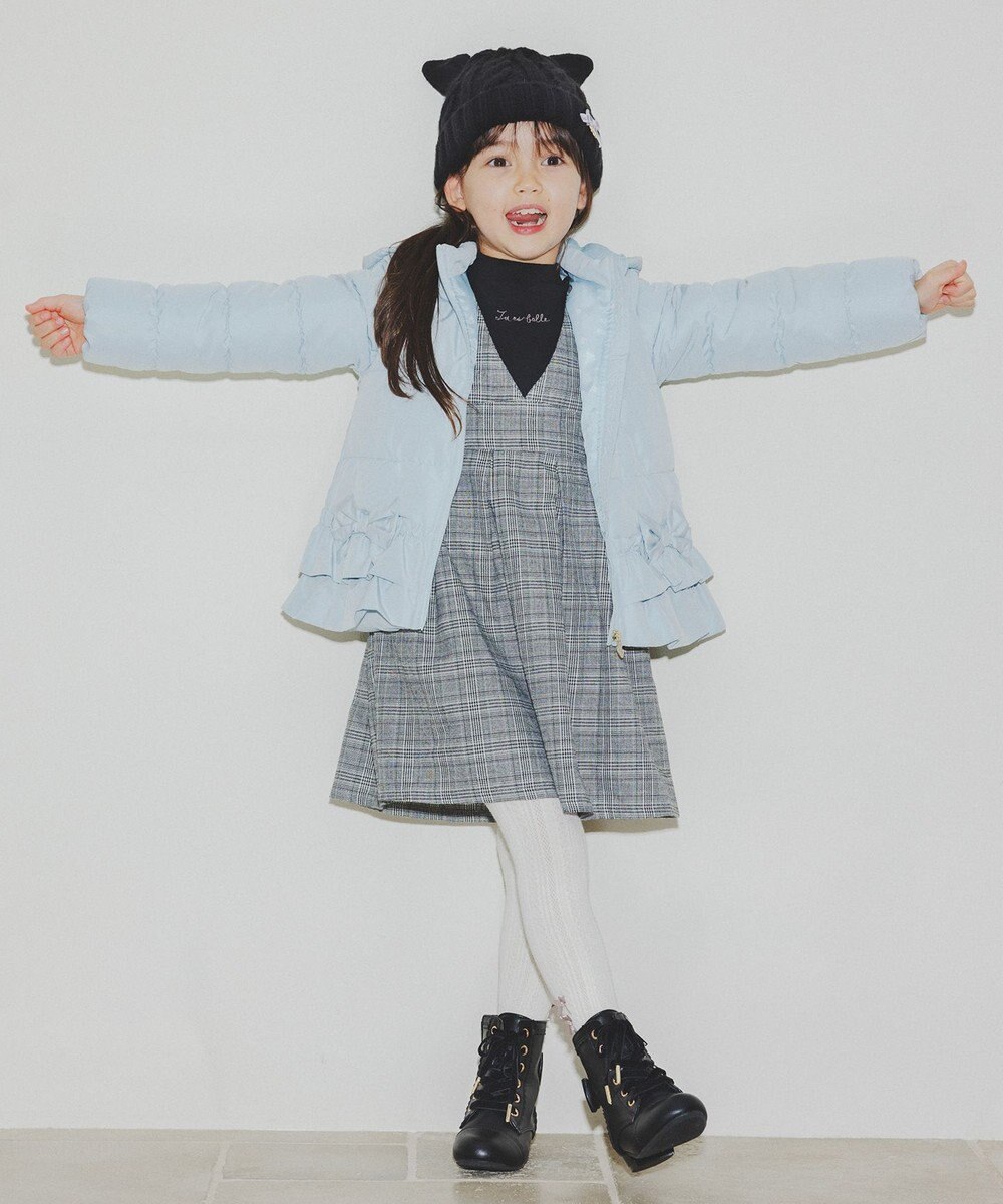 ANY KIDS 【洗濯機OK】中綿リボンコート 