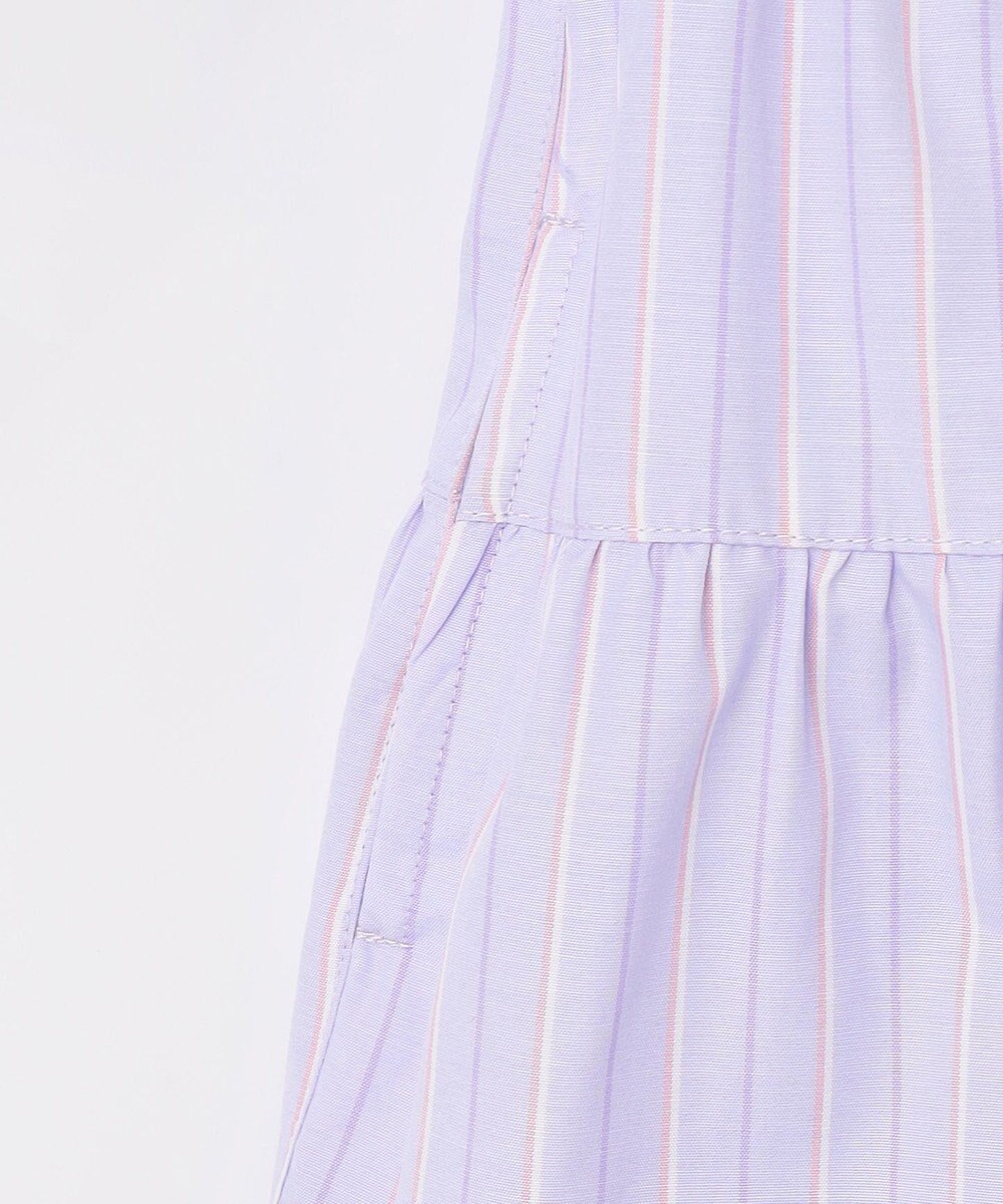 ANY KIDS ストライプ シャツ ワンピース 