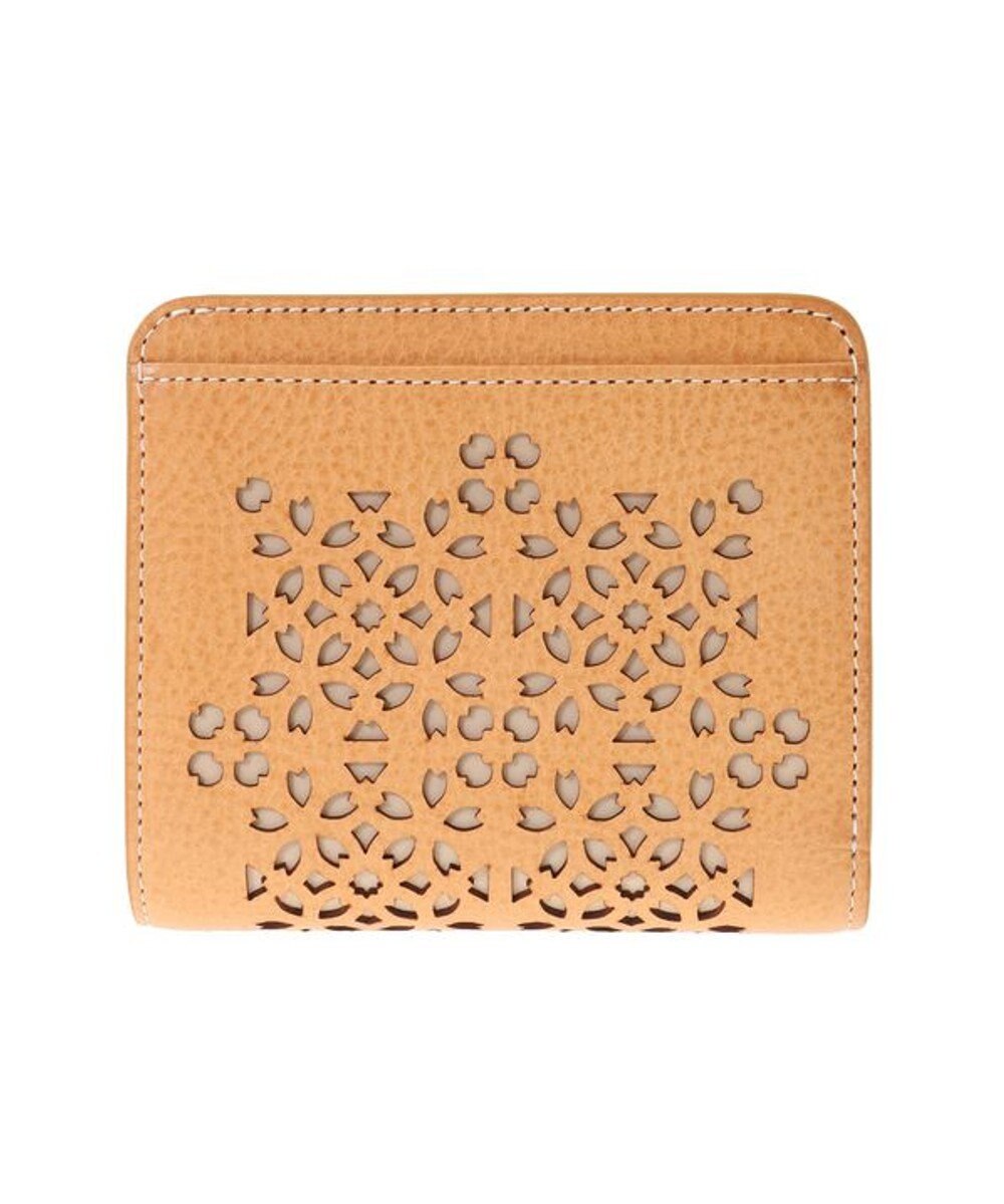 genten フラッターカットワーク 二つ折り財布 