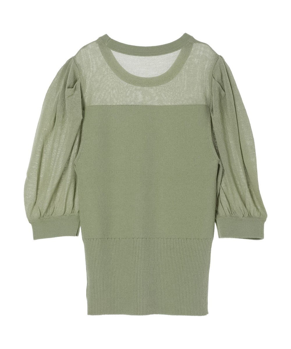 earth music&ecology シアーパワショルニットプルオーバー 