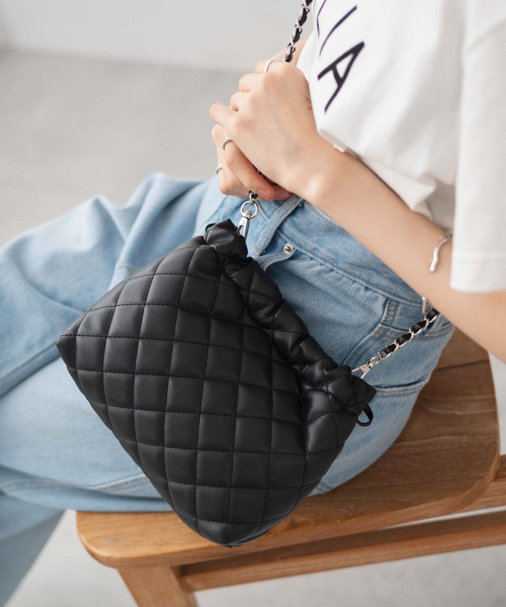 WEGO サイドリボンキルティングショルダー 