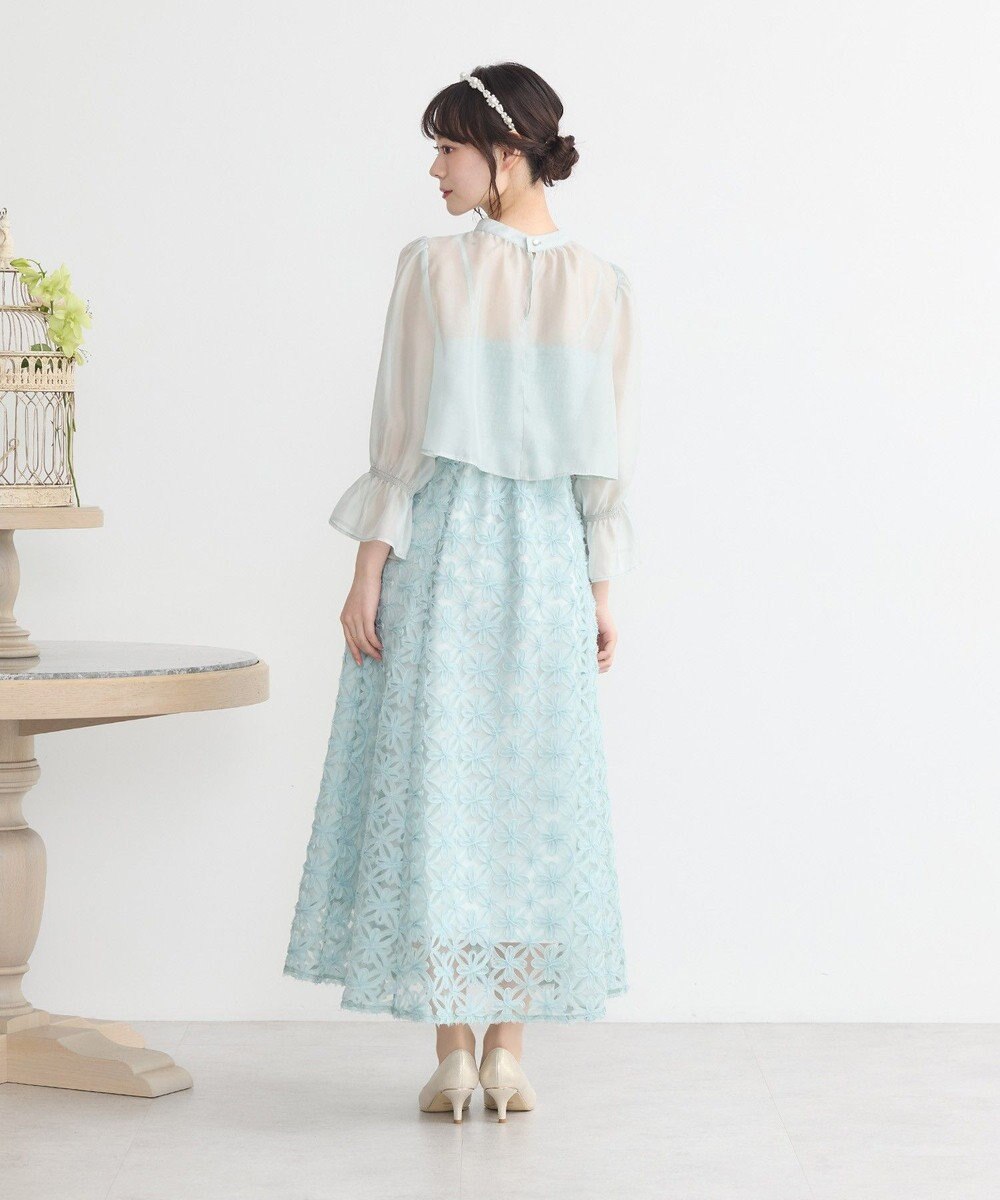 earth music&ecology SET2点シアーブラウス＋3Dレースワンピース 