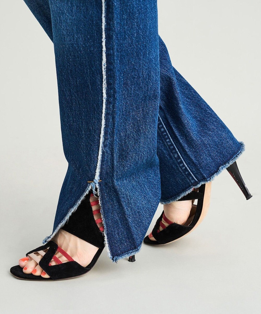 woadblue 【157】SLIT STRAIGHT REMAKE PANTS デニムパンツ 