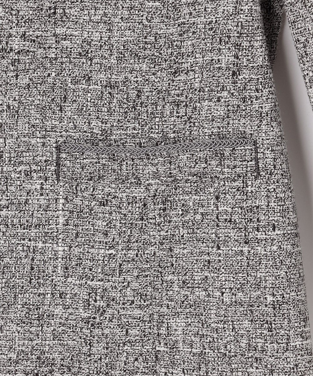 J.PRESS LADIES 【セットアップ対応】Light Tweed ノーカラー ジャケット 
