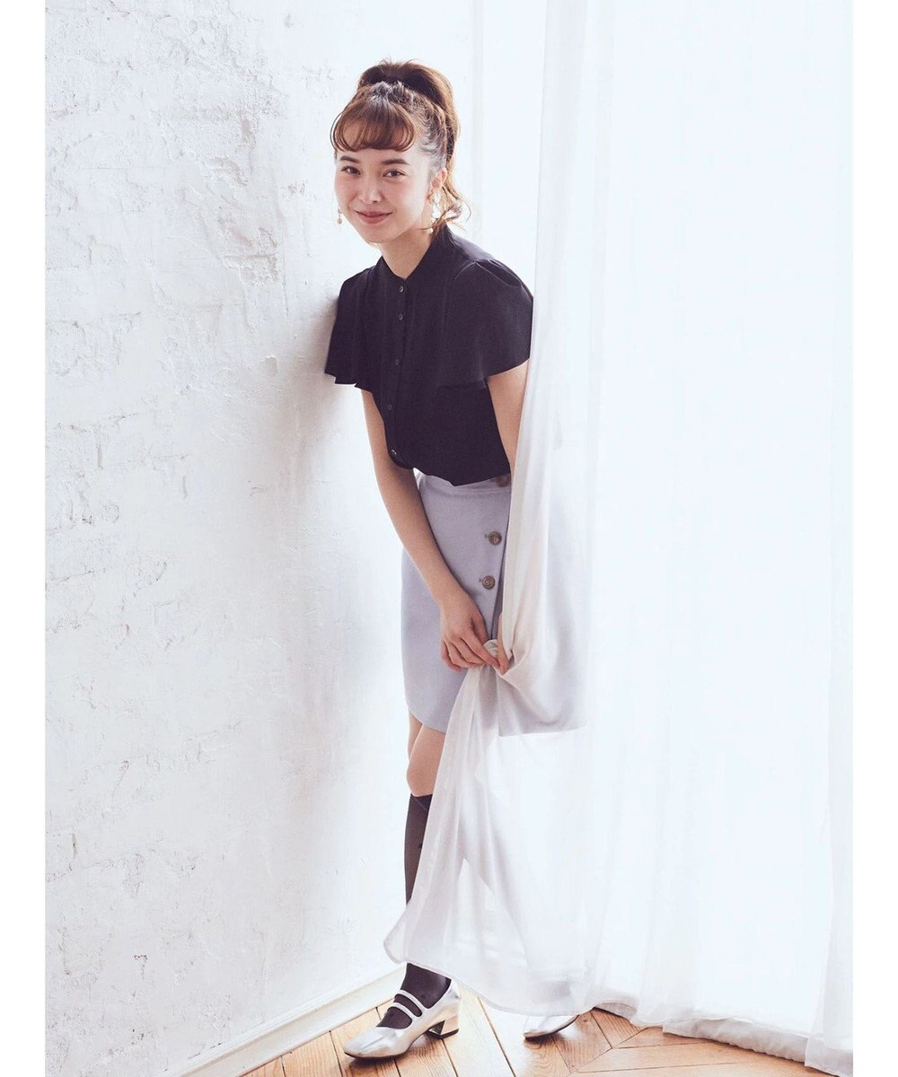 earth music&ecology ラッフルブラウス 