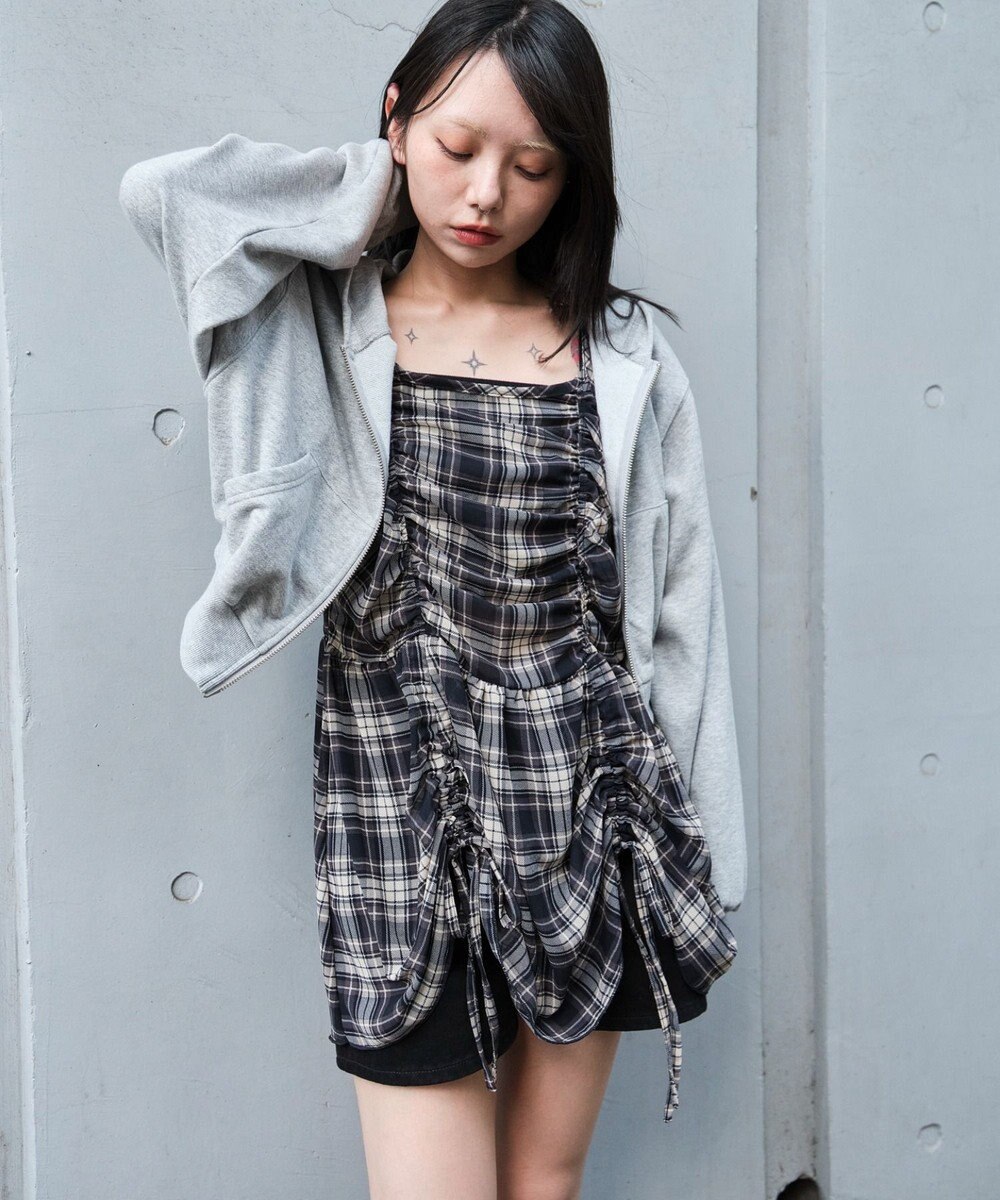 WEGO ドロストデザインキャミワンピース 