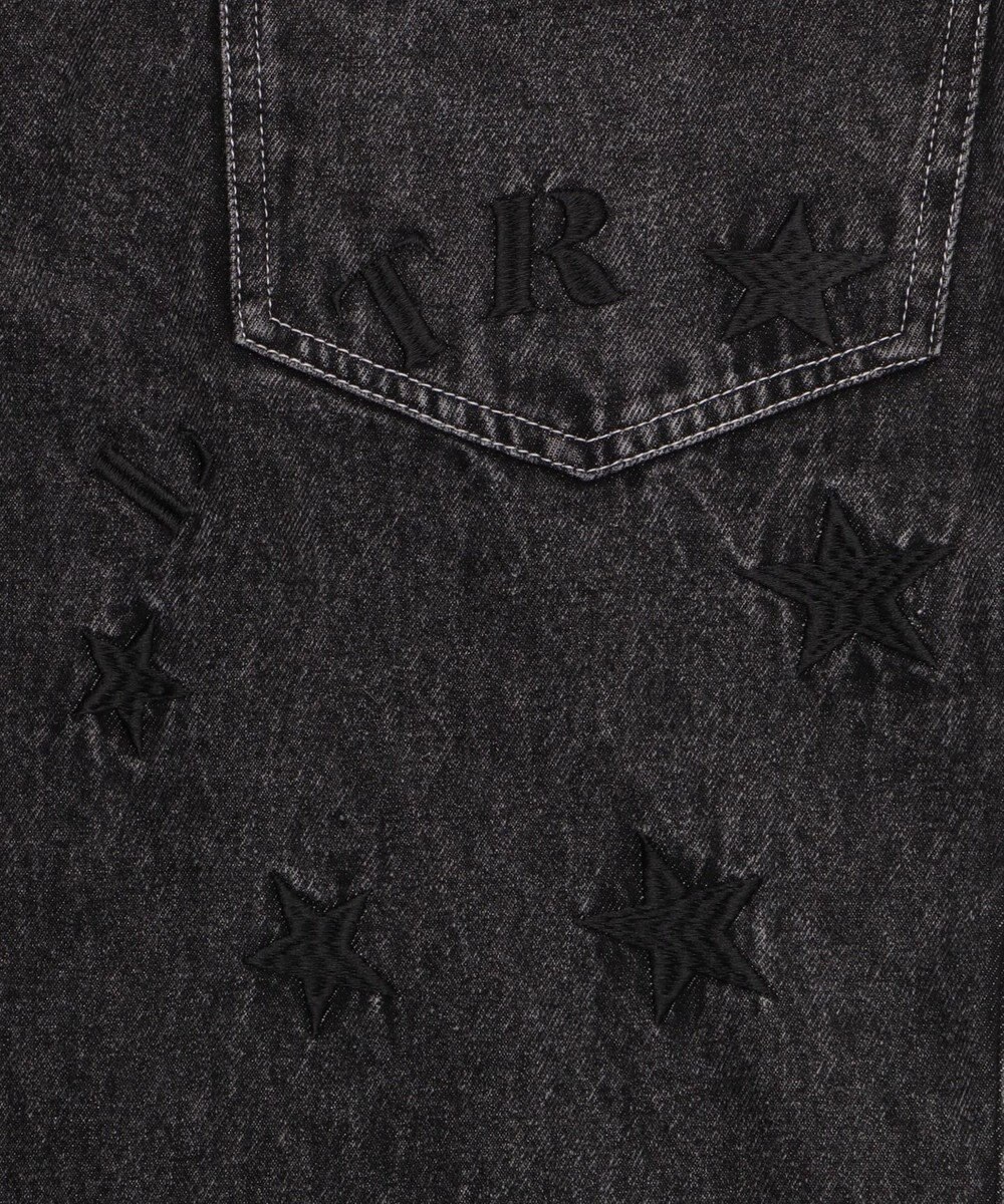 WEGO 【ユニセックス着用YD/ウエスト調整可/MLサイズ展開】グラフィックデニムパンツ 