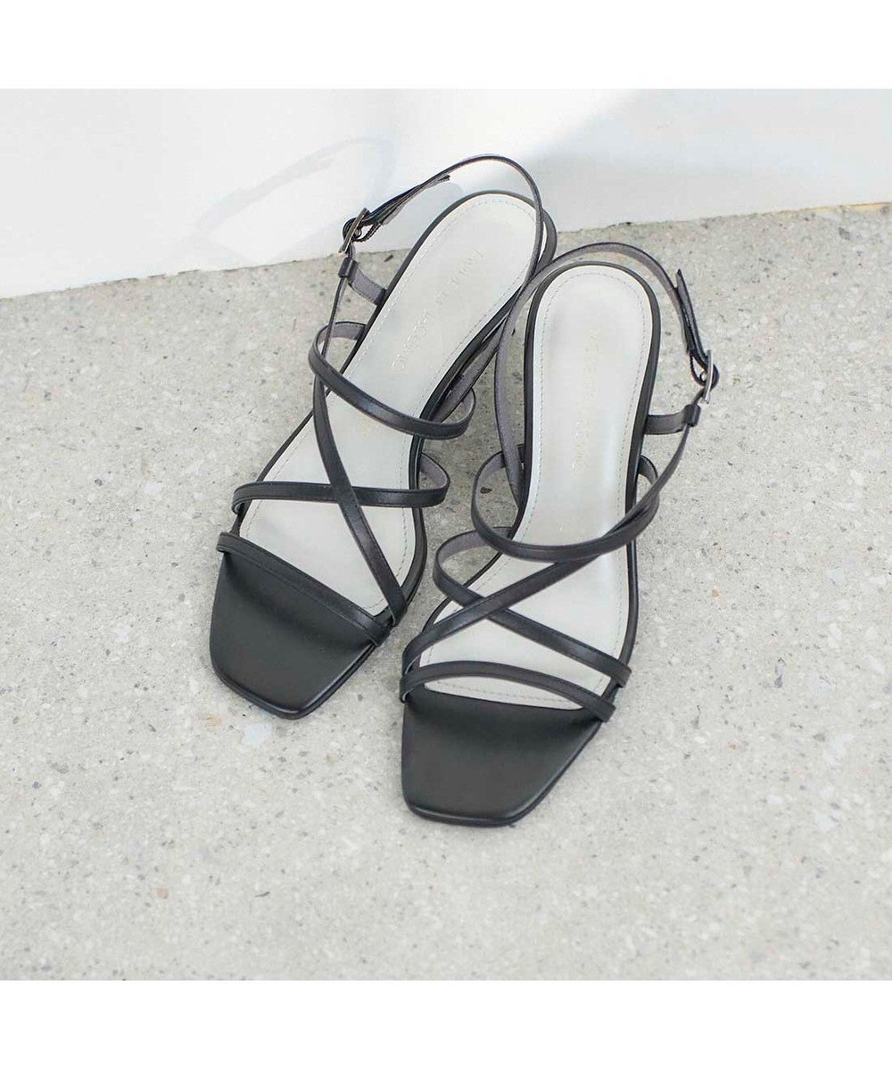 MODE ET JACOMO <MODE ET JACOMO>アシンメトリーストラップサンダル 