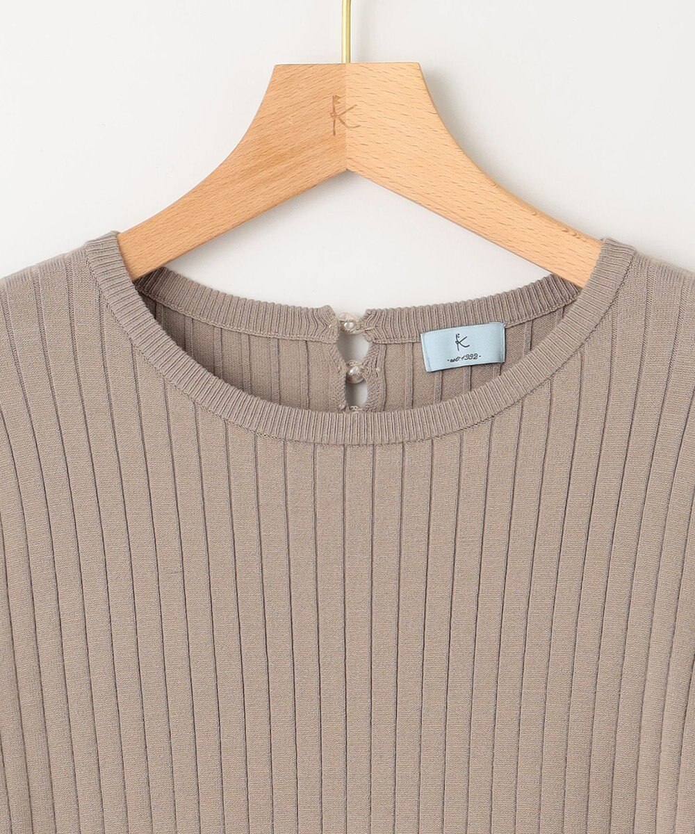 組曲 【WEB限定】リブニットコンビワンピース 