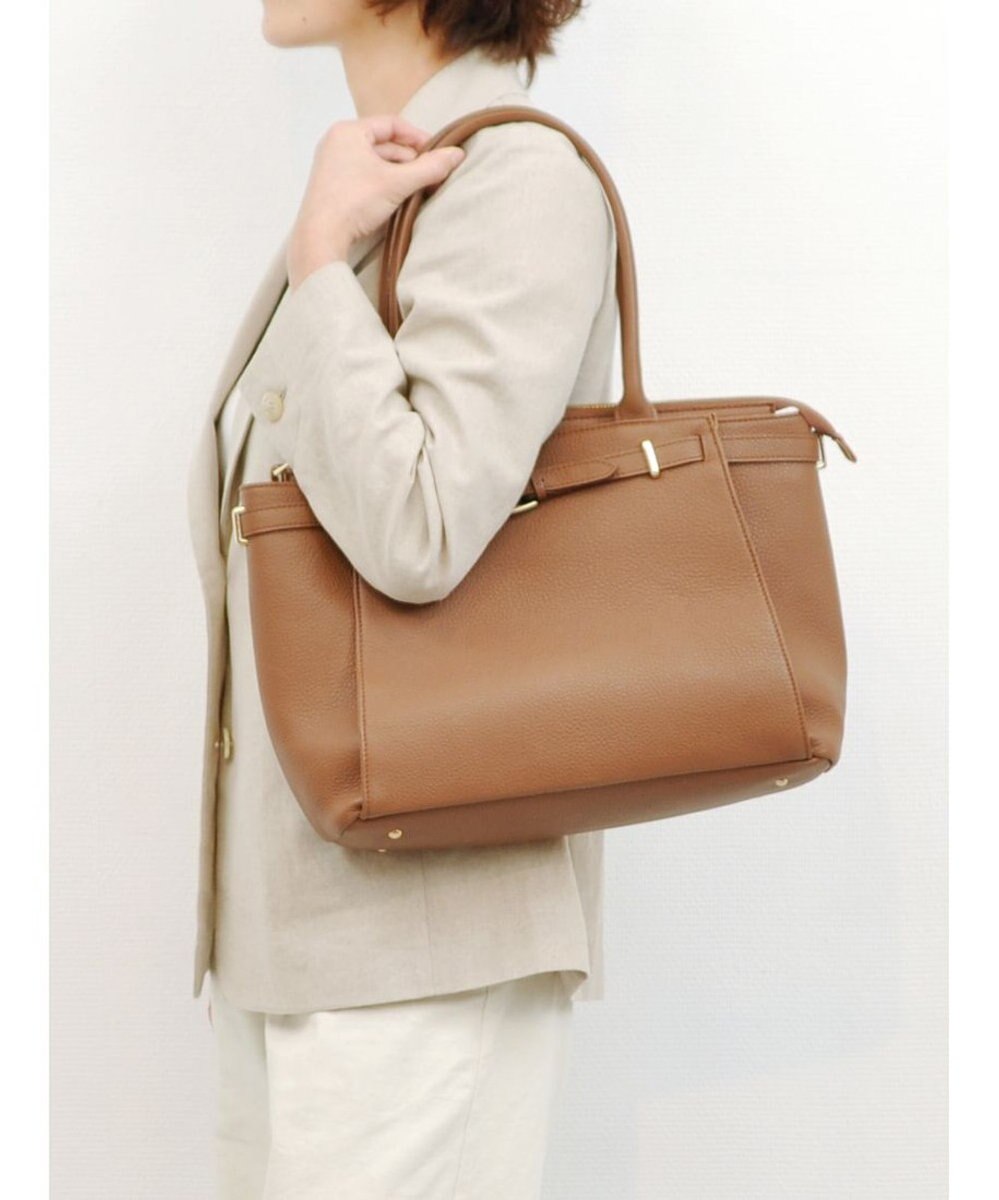 UNBILLION 【テレビ ドラマ着用アイテム】ペルケ perche / WEB限定牛革ソフトA4ベルトトート 