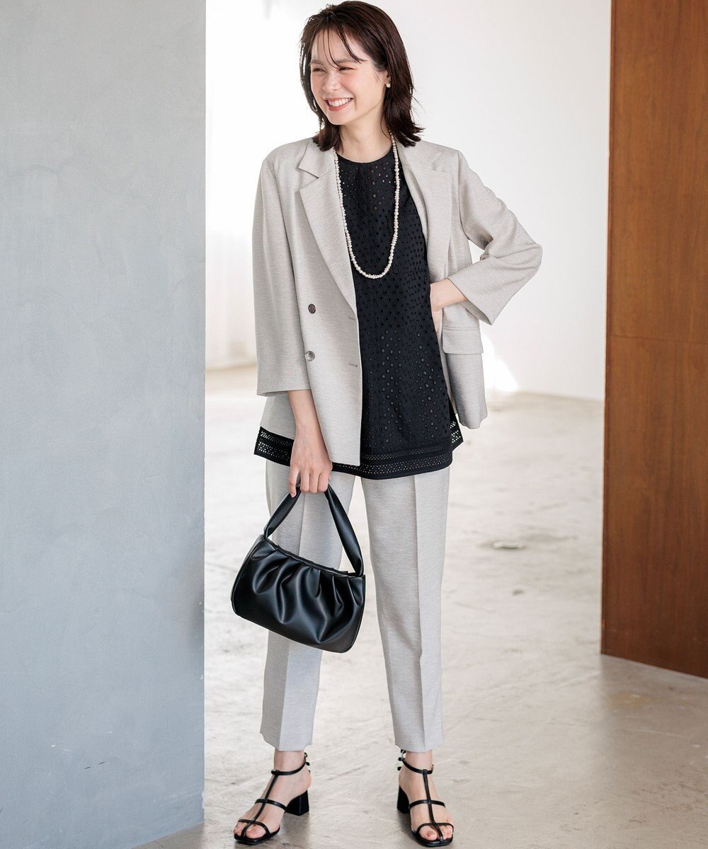 組曲 【先行予約・WEB限定】エンブロイダリーレースノースリーブ ブラウス 