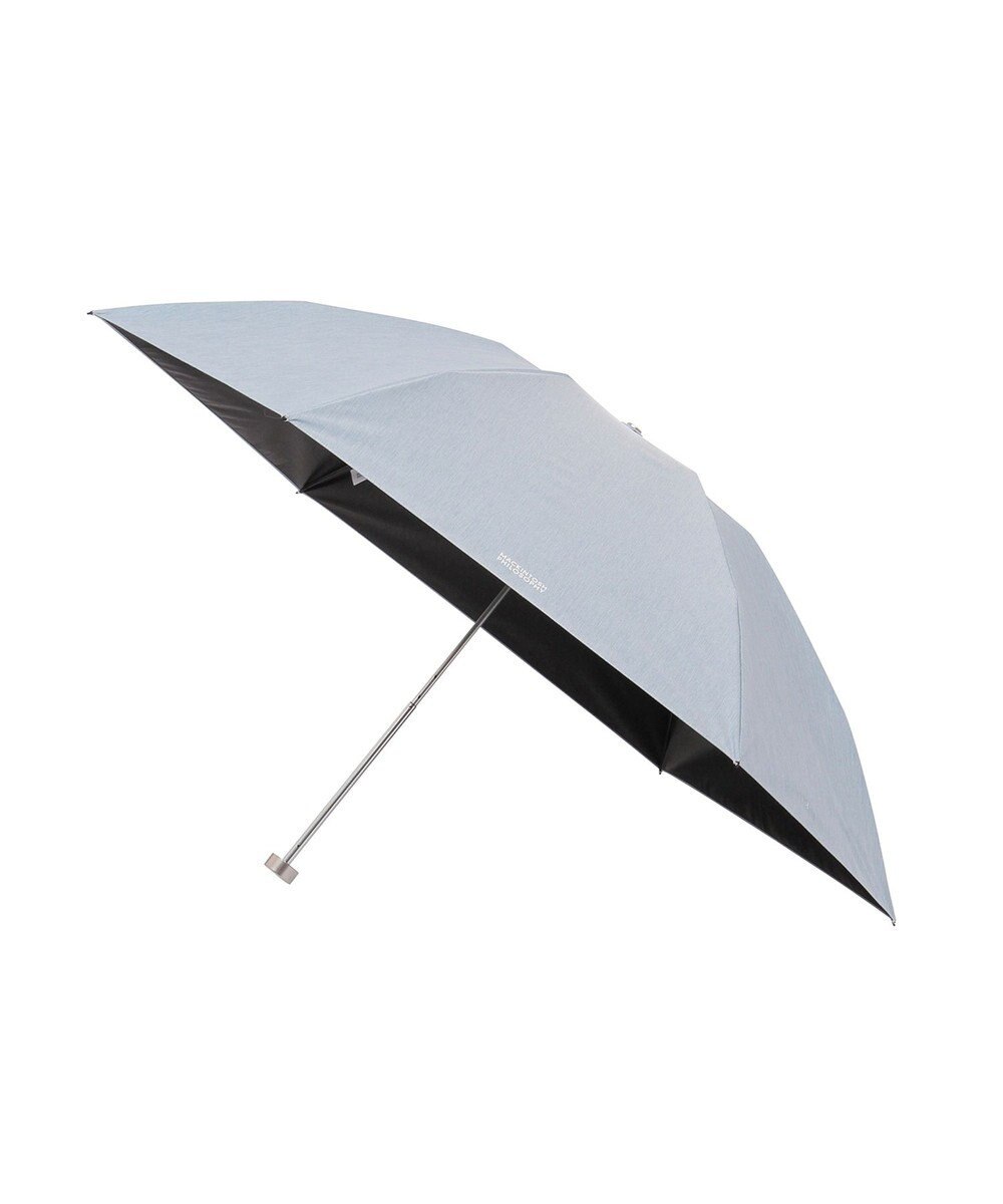 MOONBAT 【 遮光率100％/遮熱/UV/軽量】MACKINTOSH PHILOSOPHY(マッキントッシュフィロソフィー)晴雨兼用日傘 無地 シャンブレーBarbrella バーブレラ 折りたたみ傘 フワクール生地使用 