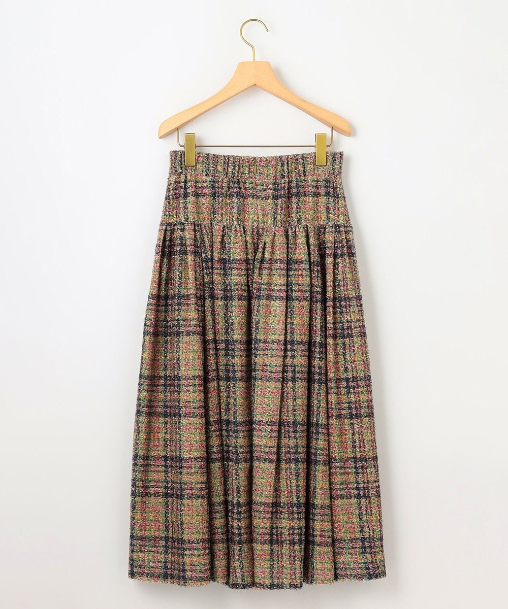 組曲 ギミックチェックツイードスカート 