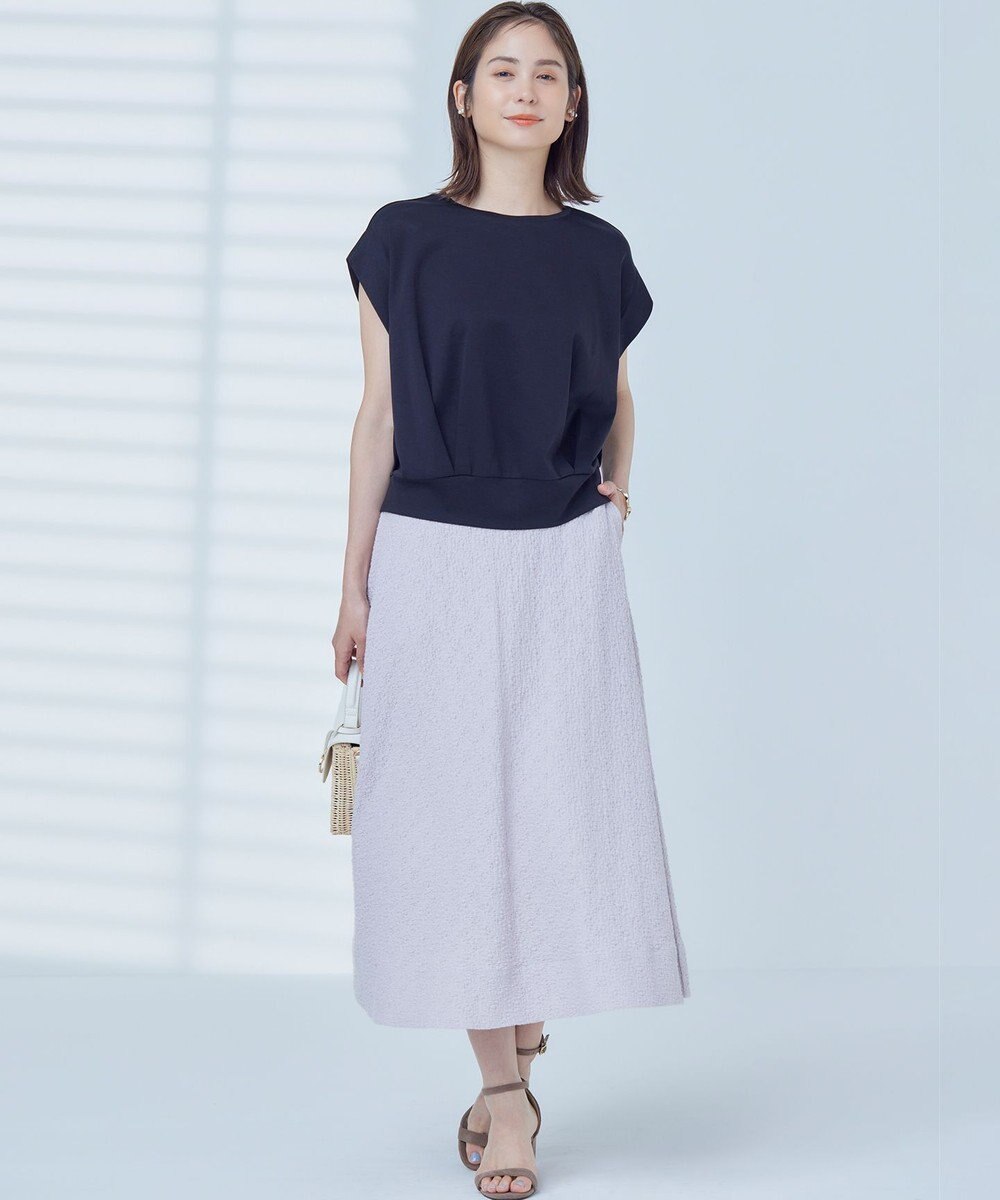 組曲 L 【WEB限定】コンシャスジャージーフレンチスリーブカットソー 