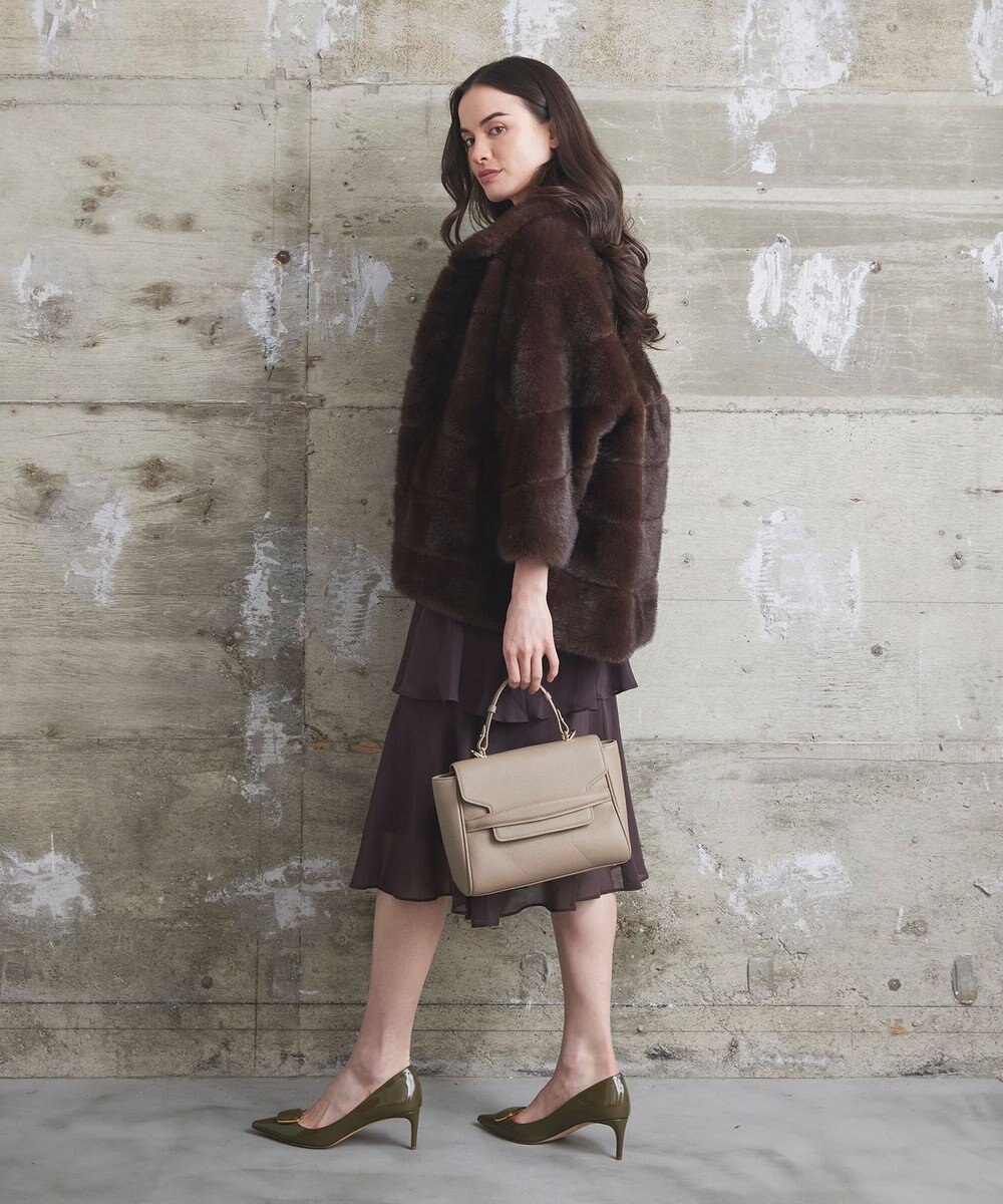 GRACE CONTINENTAL 【LOU ANDREA】フェイクショートコート 