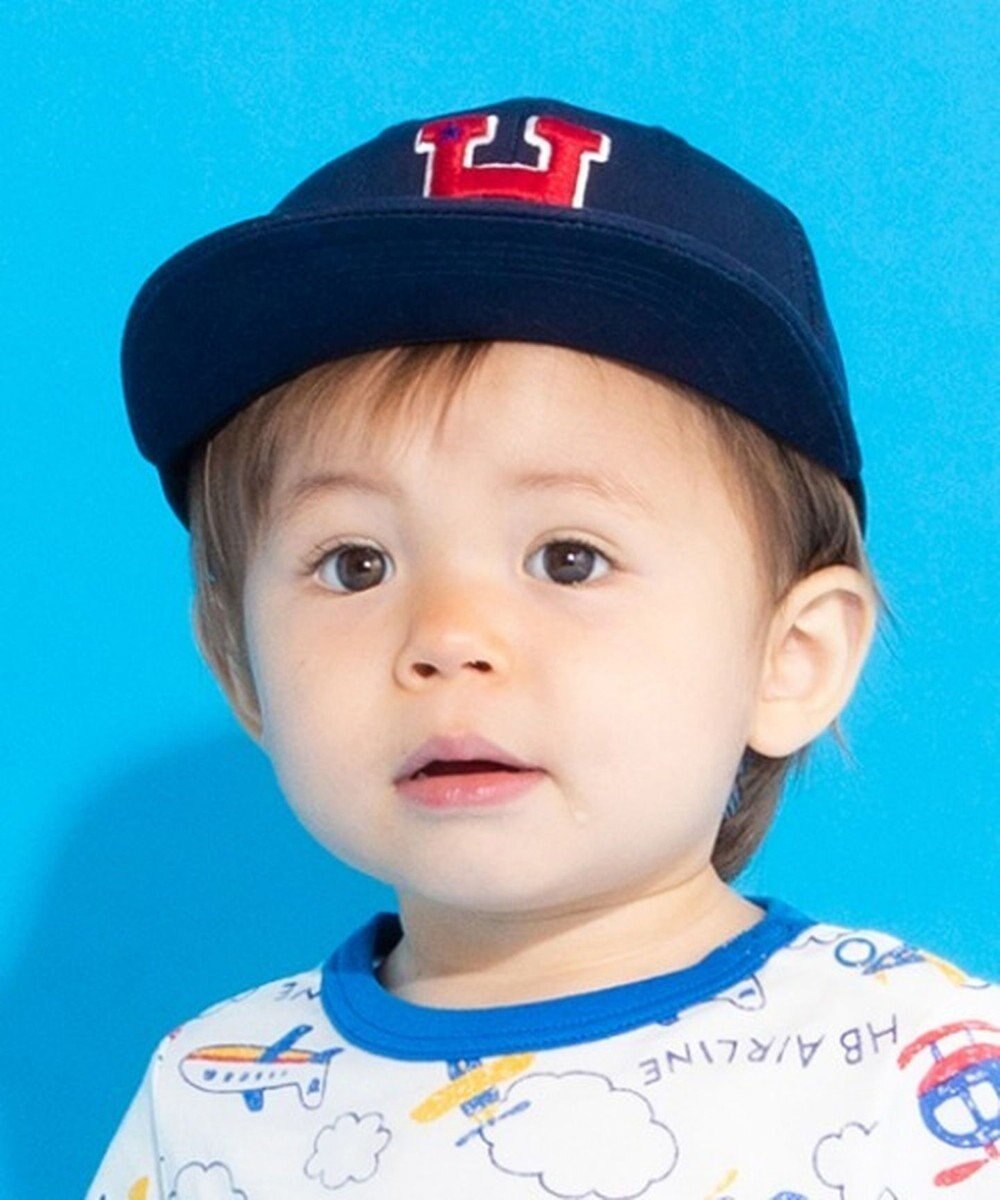 MIKI HOUSE HOT BISCUITS 【46-52cm】 ロゴキャップ 