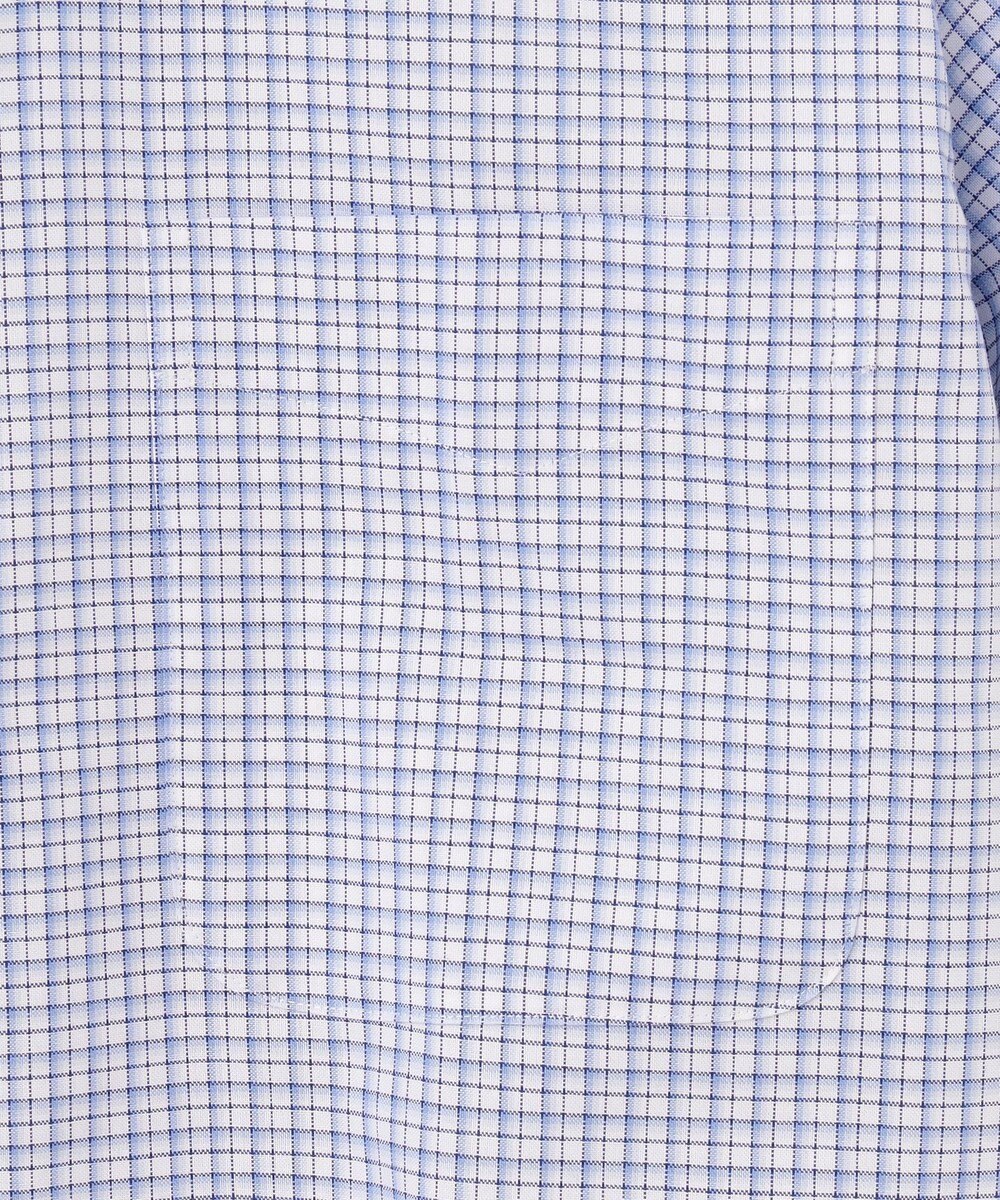 J.PRESS MEN 【EXTRA COMFORT / 形態安定・ストレッチ・抗菌防臭・速乾】ピンオックス ファンシーチェック 半袖シャツ/B.D. 