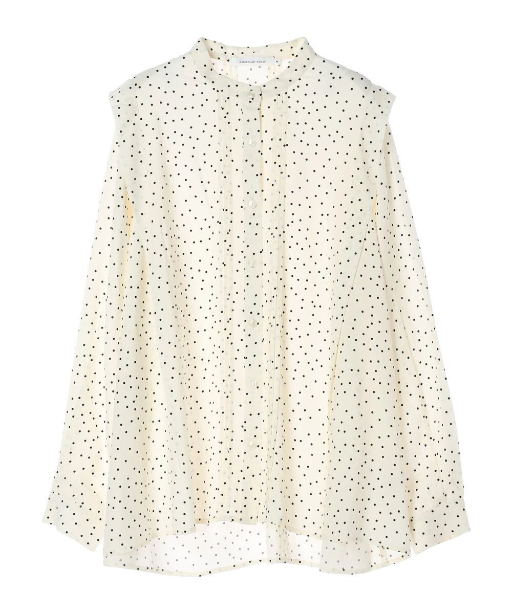 AMERICAN HOLIC サラックールタック使いブラウス 