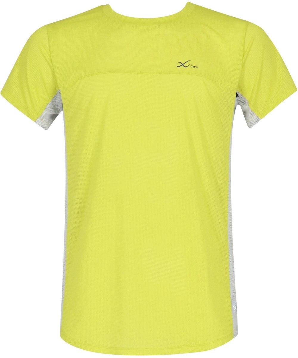 CW-X 【UNISEX】 CW-X ランニングシャツ メッシュ素材 涼しい着ごこち 大穴メッシュ仕様(脇下) スポーツウェア 半袖 3分袖 ユニセックス DLR165 /ワコール 
