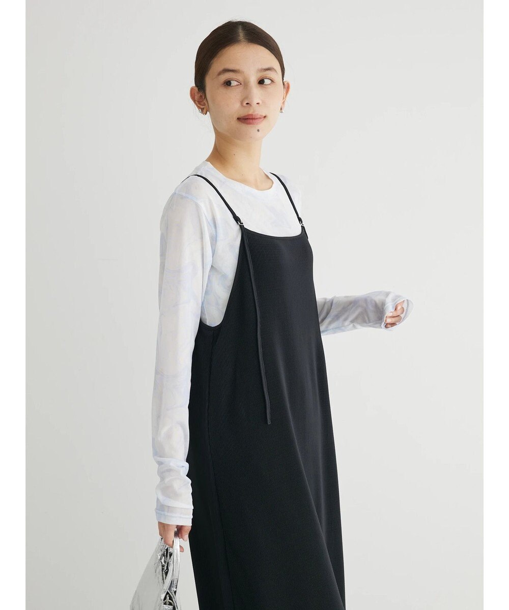 Green Parks クルーネックアソート柄シアープルオーバー 