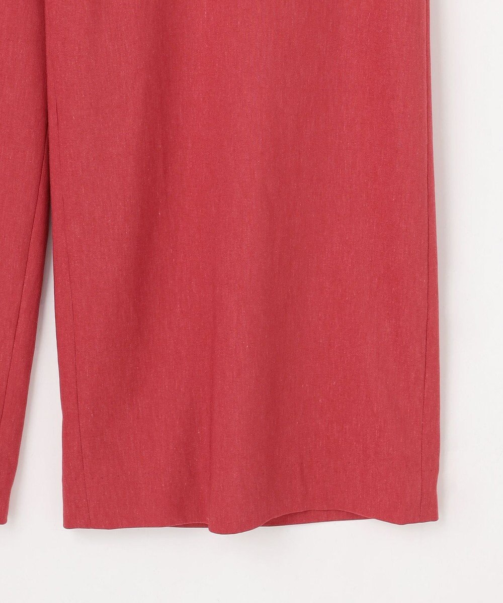 J.PRESS LADIES L 【WEB限定・人気素材・セットアップ対応】セルロースリネンストレッチ ワイドストレート パンツ 