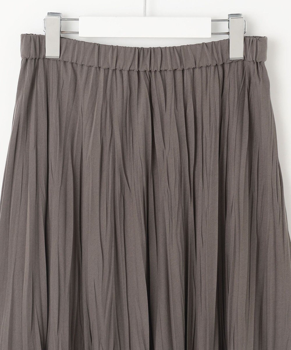 J.PRESS LADIES L 【洗える】パウダリージャージー ランダムプリーツ スカート 