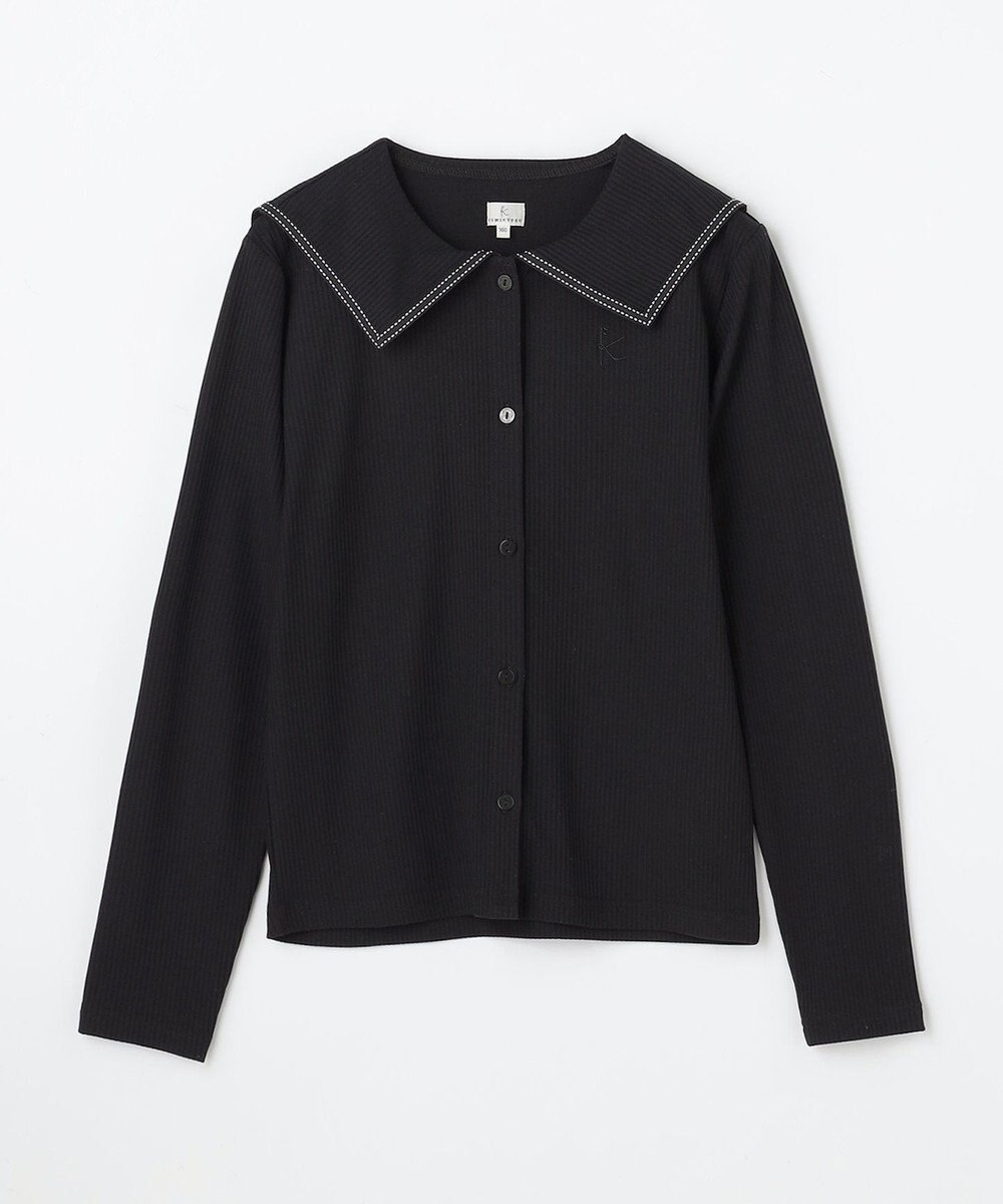 組曲 KIDS 【150-160㎝】セーラーカラー リブトップス 