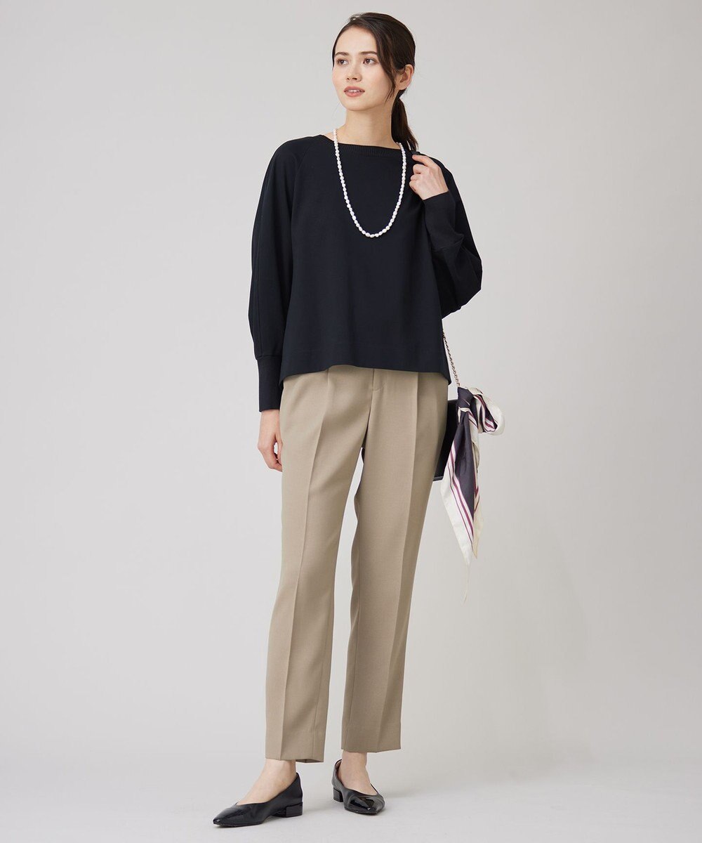 自由区 L 【洗える】ツイステッドダブルクロス テーパード パンツ 