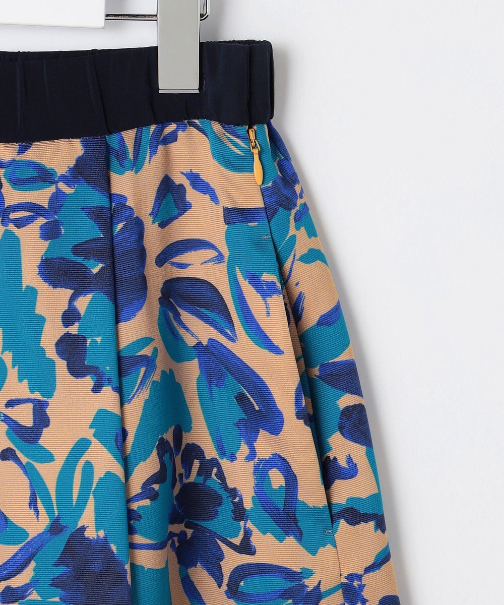 自由区 S 【SHIHOさん着用】アートタッチフラワープリント スカート 