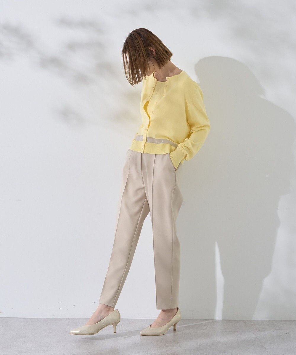 YECCA VECCA シアーMIXカーディガン 