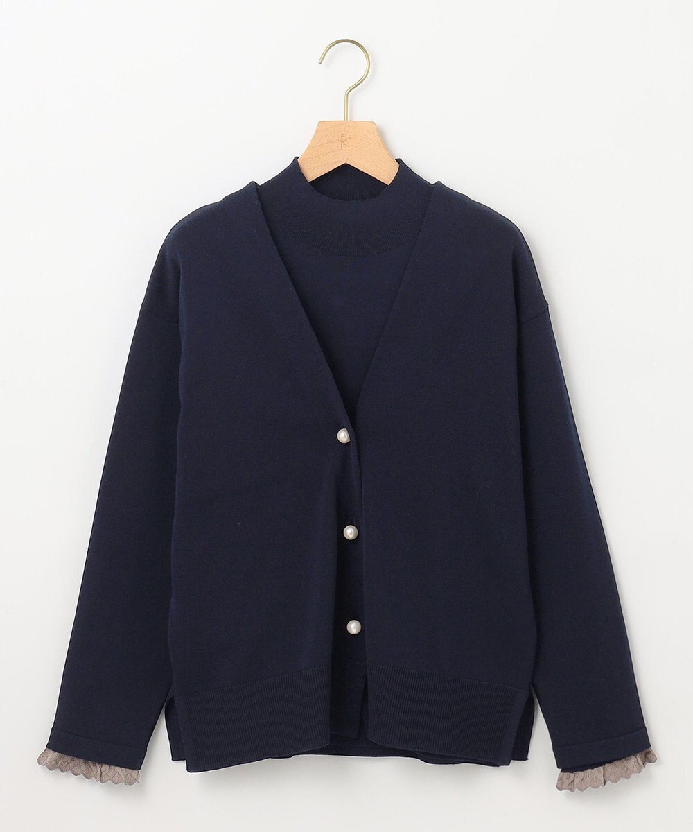 組曲 【2SET・WEB限定】パールボタン配色フリルツイン セット 