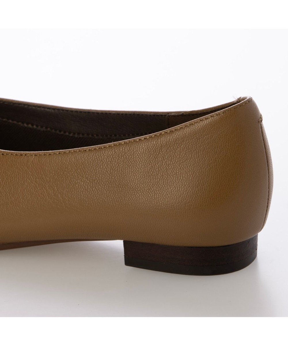 ing <ing>【WEB限定】スクエアトゥVカットフラットシューズ 