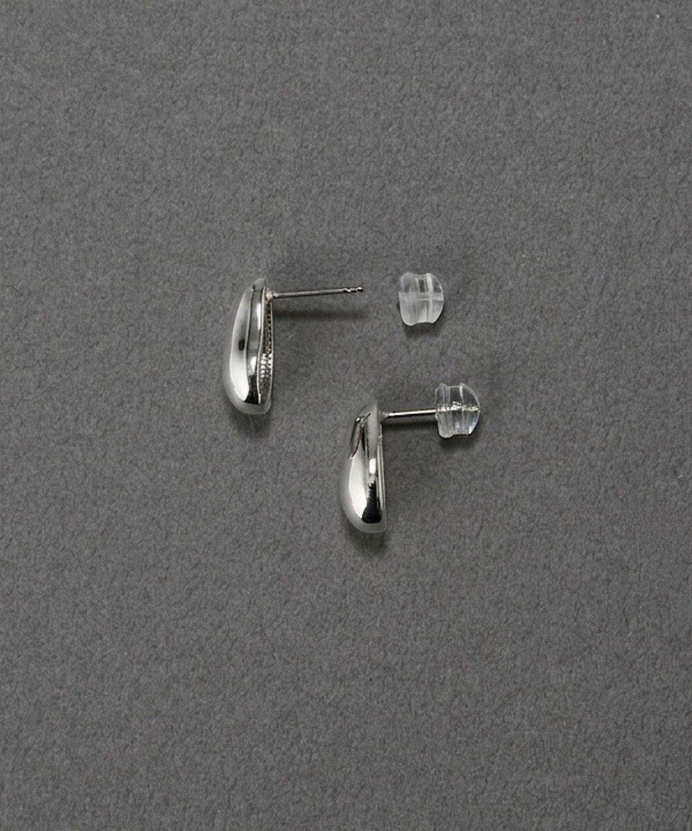 Phoebe 〈金属アレルギー対応〉パフメタルピアス　シルバー/ニッケルフリー 