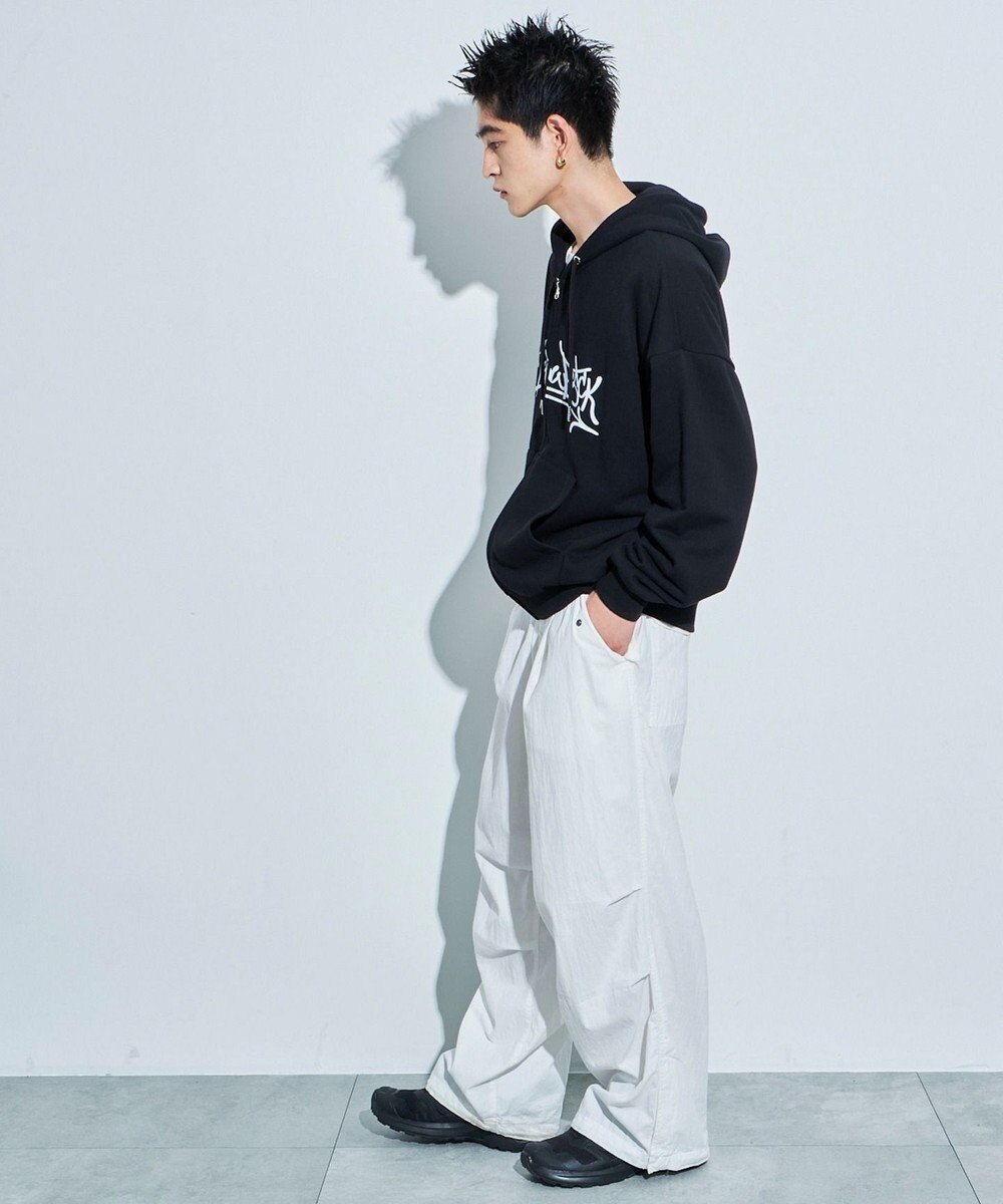 WEGO ワッペンロゴジップパーカー 