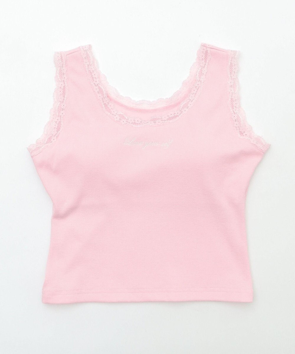 WEGO 【カップ付きインナー】カップインレースタンク 