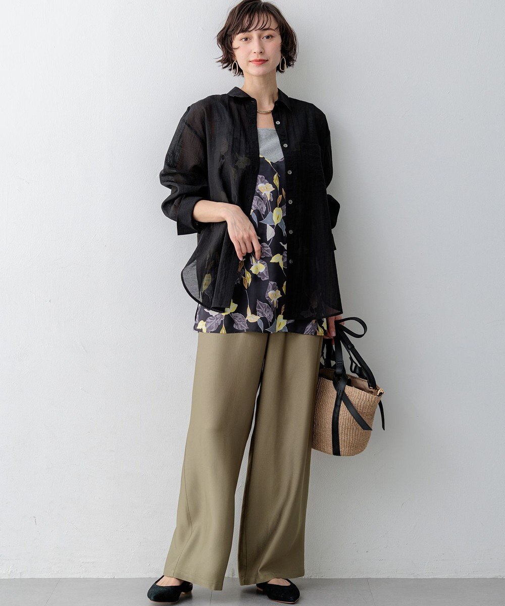 23区 S 【先行予約】リネンミックスシアースラブ オーバーシャツ 