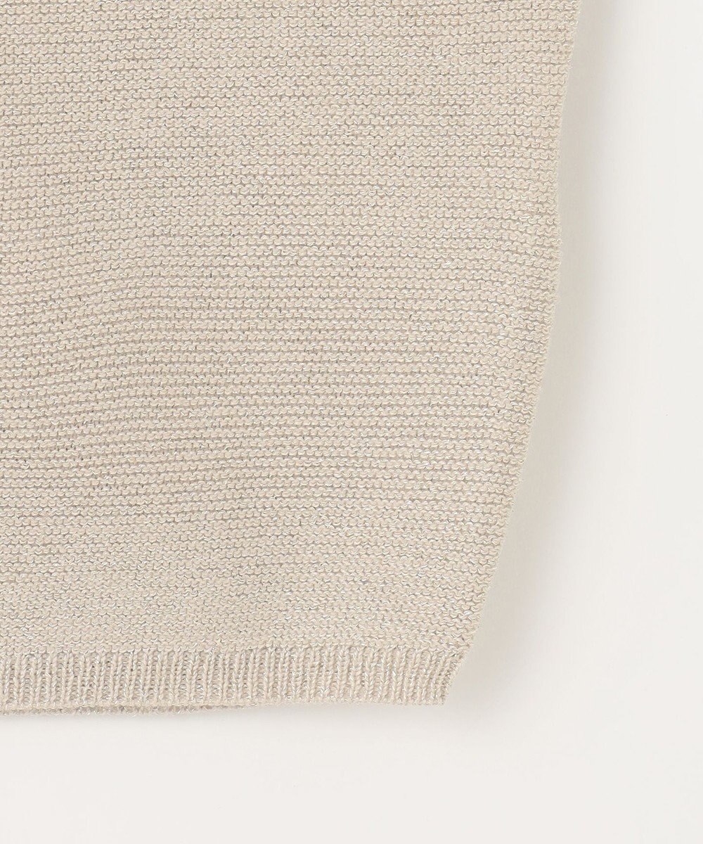 ANY 【洗濯機可】Ｖネックラメガーターニット 