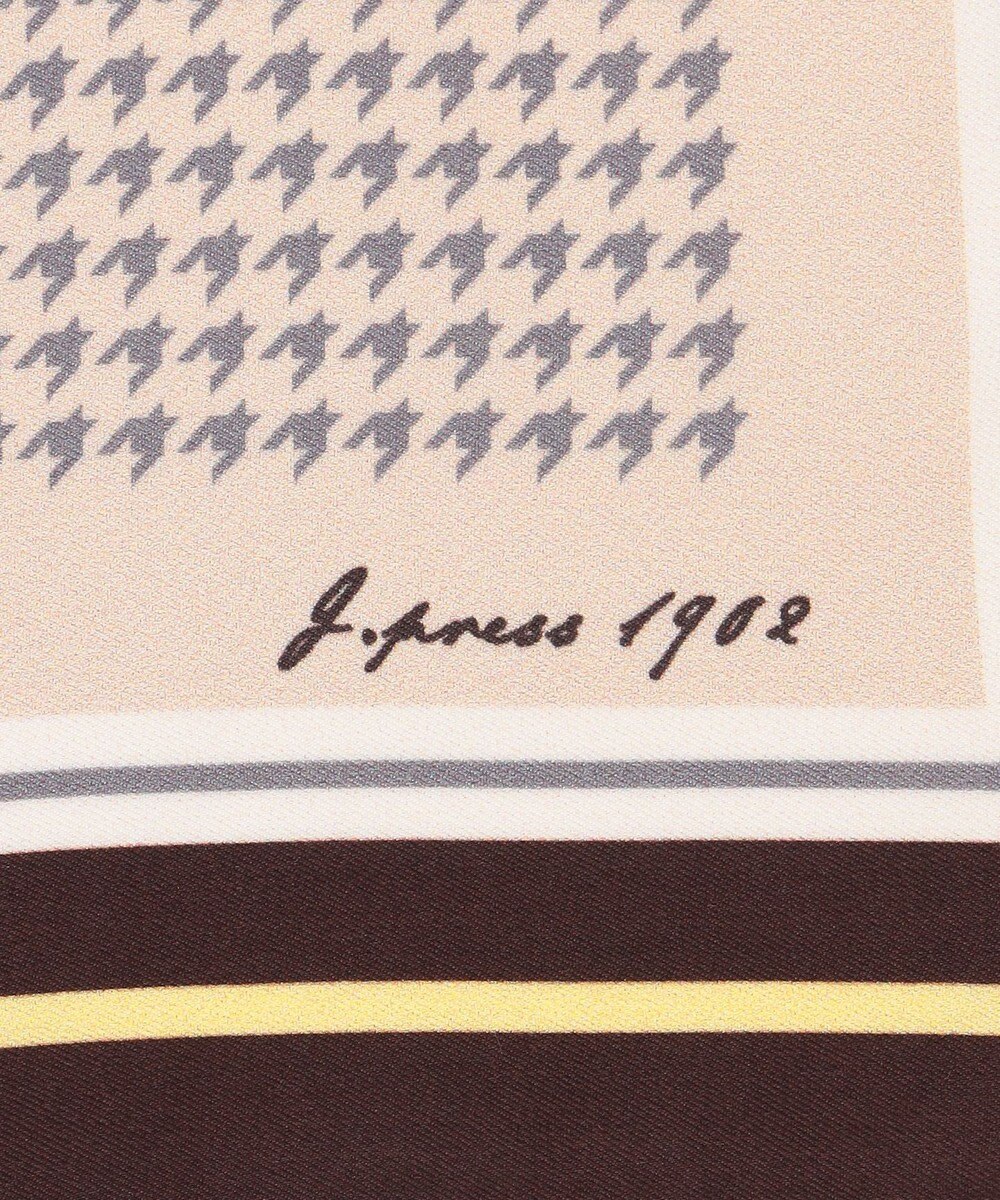 J.PRESS LADIES houndstooth スクエア スカーフ 
