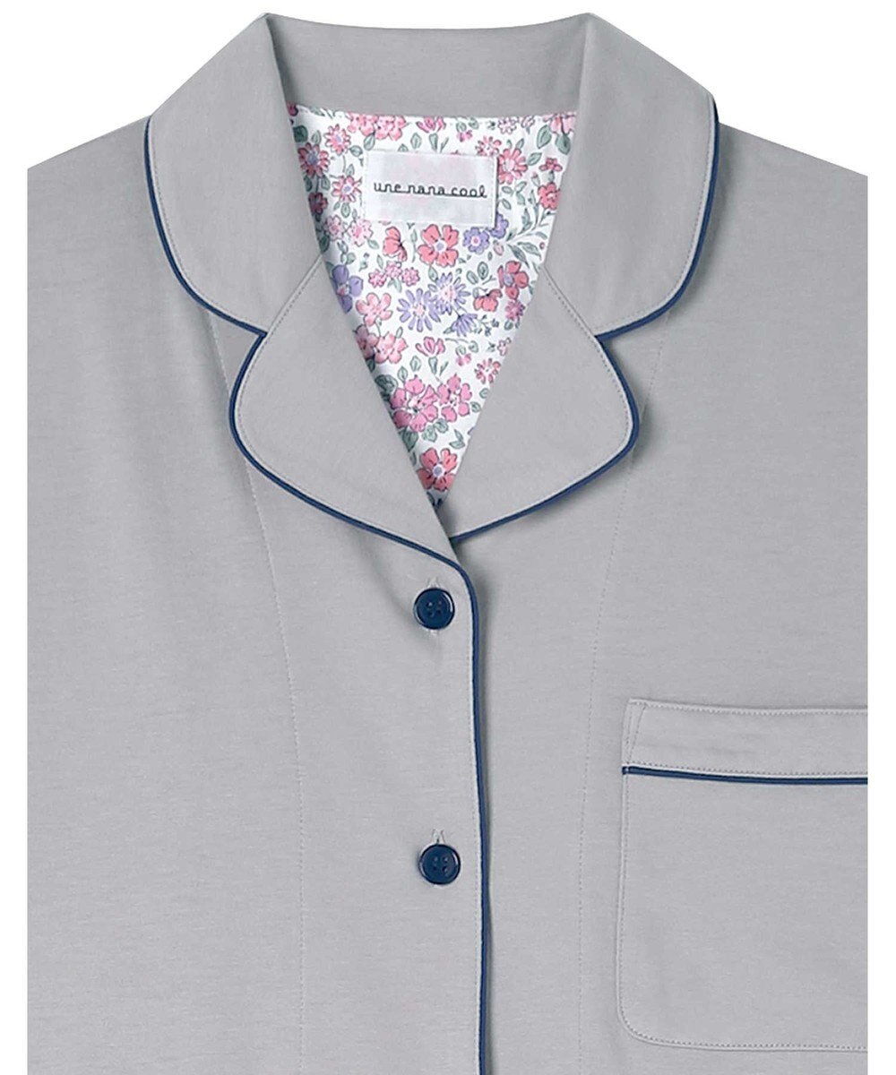 une nana cool 【綿100%】スビン天竺 半袖開襟パジャマ MADE WITH LIBERTY FABRIC 