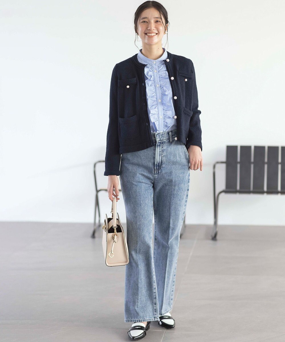 組曲 ミニブークレーツイードニットジャケット 