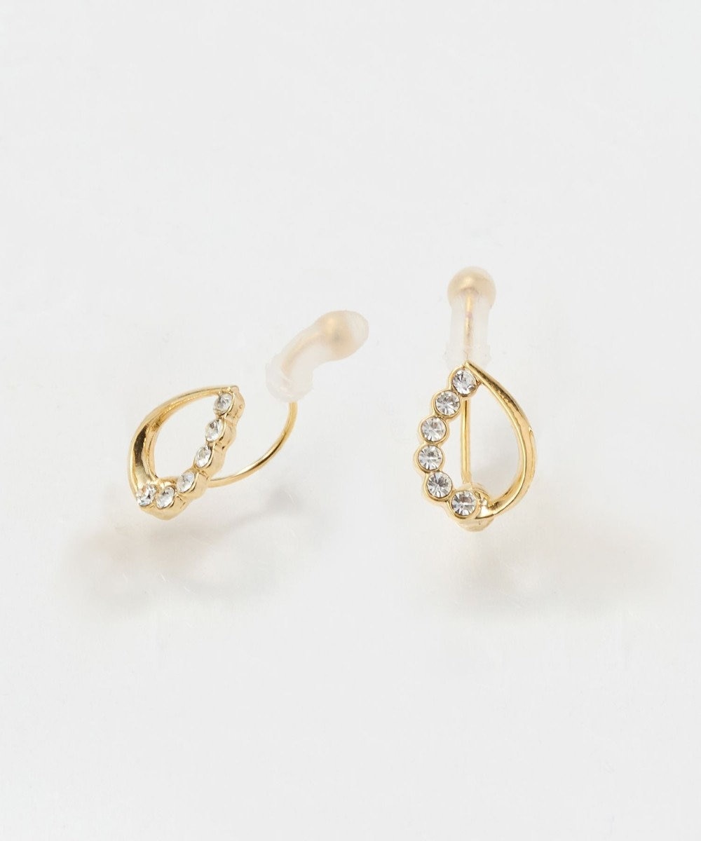 Phoebe 【痛くないシリーズ】【金属アレルギー対応】メテオドロップライトフィットイヤリング　ゴールド 