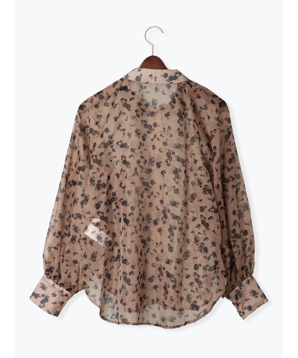 Te chichi シアーフラワーボリュームスリーブブラウス 