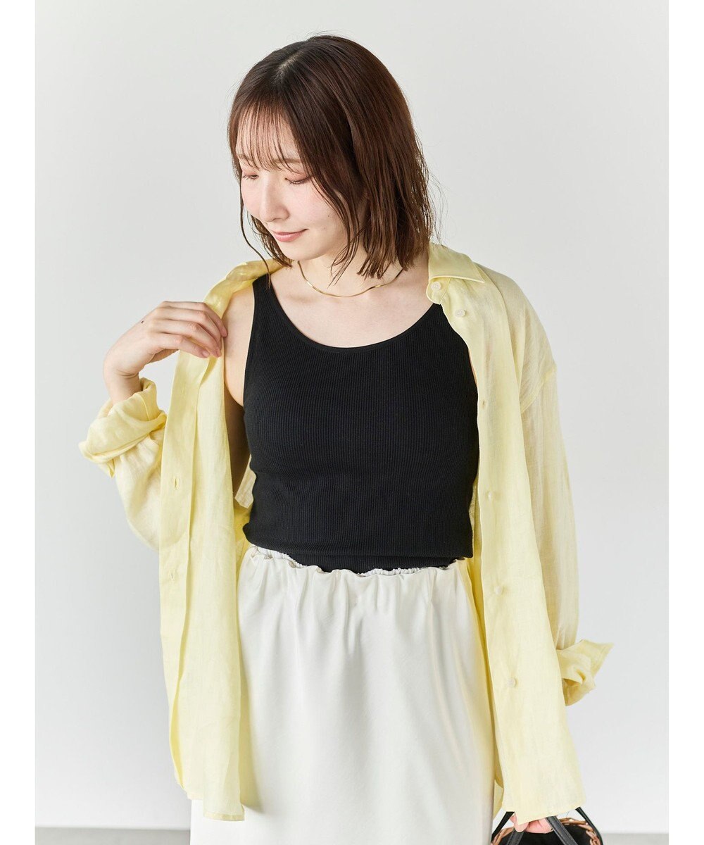 Te chichi 【接触冷感/抗菌防臭】カップ付きリブタンクトップカップ付きリブタンクトップ 