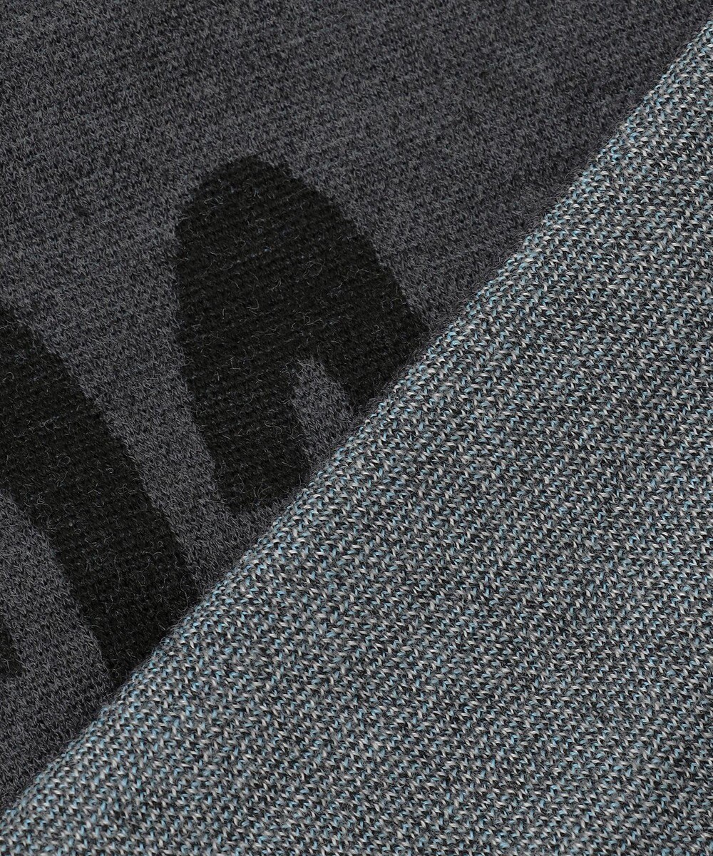 23区GOLF 【MEN】ロゴチェックジャガード　クルーネック ニット 